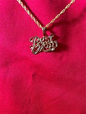 14 KT GOLD PLATED BEST MOM CHARM PENDANT  18" GOLD PLATED ROPE CHAIN-2331