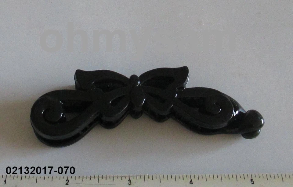 CLOSEOUT 2 NUEVO COLOR SÓLIDO PLÁSTICO PLÁTANO PINZA/PEINE/ENCAJE LAZO DES 3/4" Foto 4 de 4