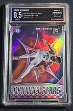 Joel Embiid /25 Donruss Optic Fantasy Stars Pink Basketball Card Arena Club 9.5