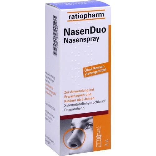 RATIOPHARM GMBH NASENDUO Nasenspray ratiopharm 10ml ohne Konservierungsstoffe PZN 12521543