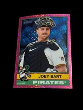 2025 Topps Heritage - High Number SP Joey Bart #449 Chrome Pink Sparkle