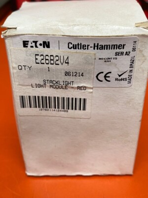 CUTLER HAMMER E26B2V4 Stack Light Module Red Lens