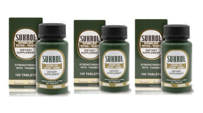 Sukrol Dietary Supplement 100 Tablets( Pack of 3 )