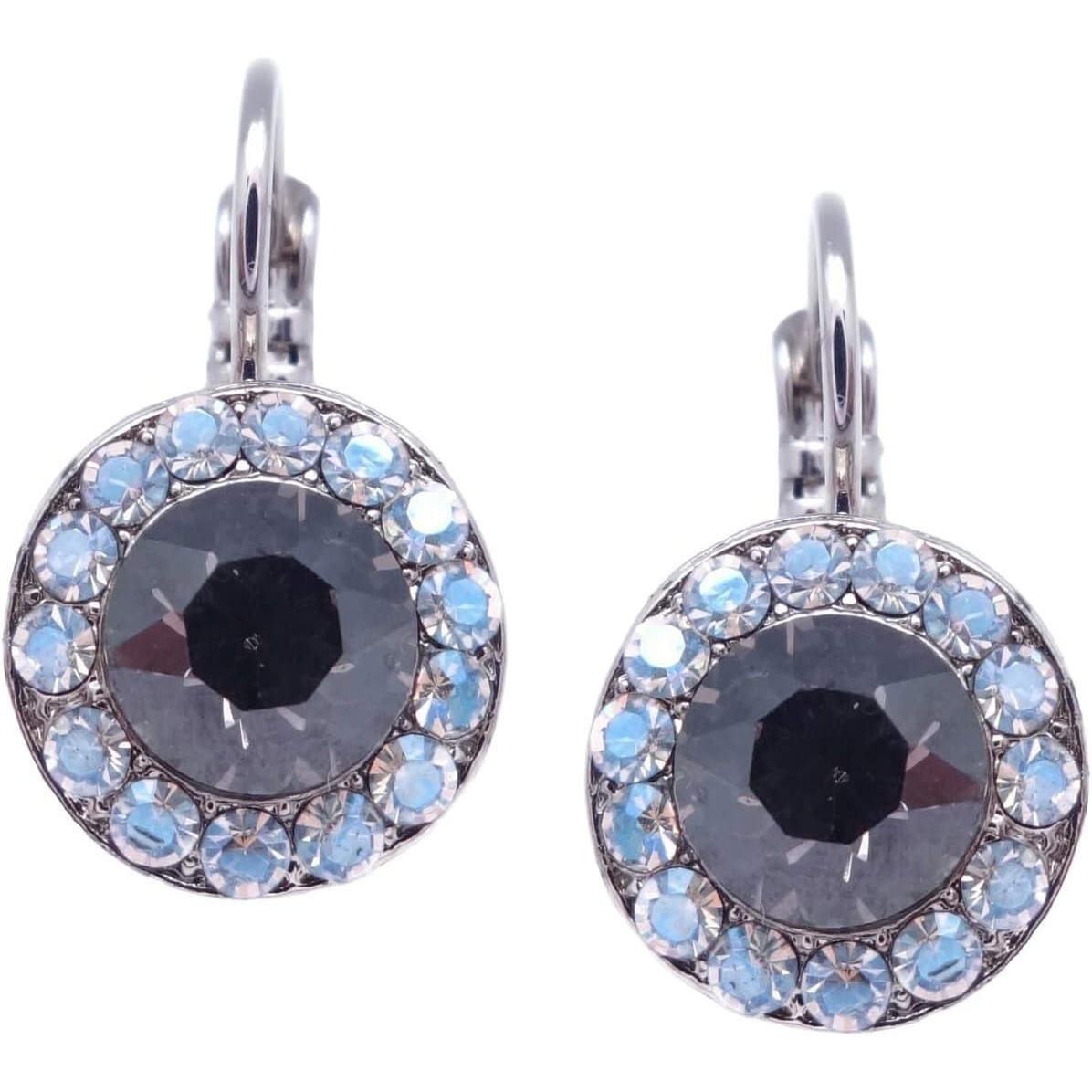 Mariana Dancing in the Moonlight Dk Grey Moonlight Halo Silver Earrings 1160 NWT