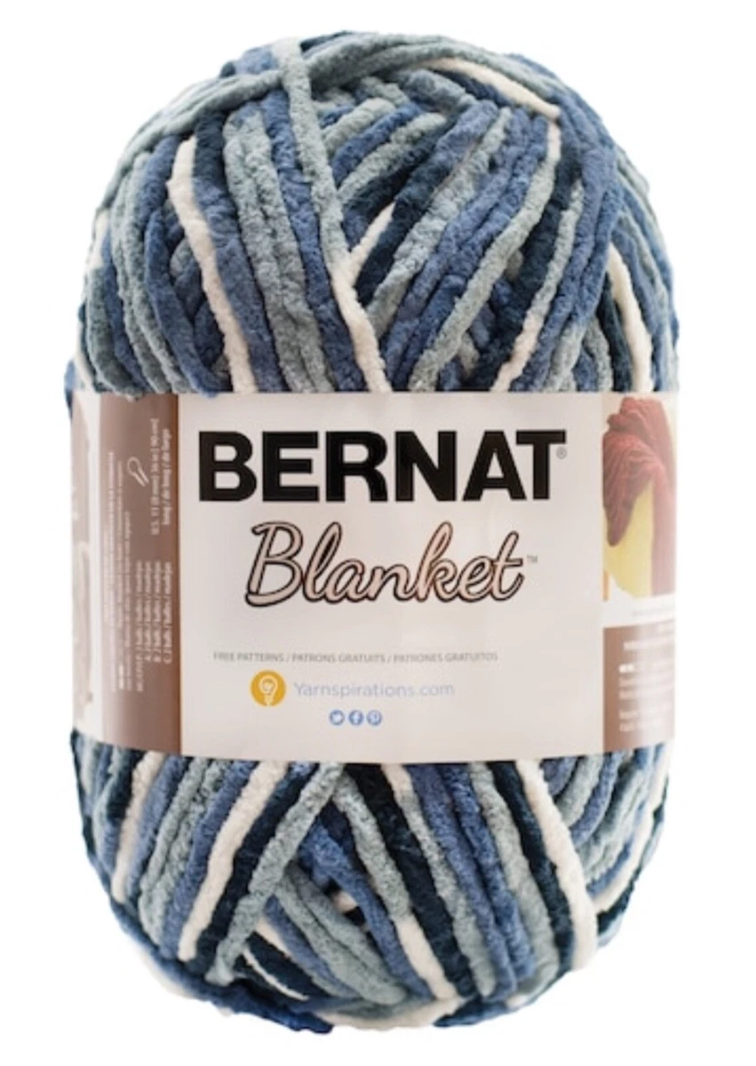 Bernat Blanket Stripes Yarn Faded Blues 10.5 Oz 1 Unit eBay