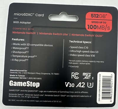 Gamestop Micro Sd Adapter Switch 1tb Mini Sd Nintendo Switch Lexar