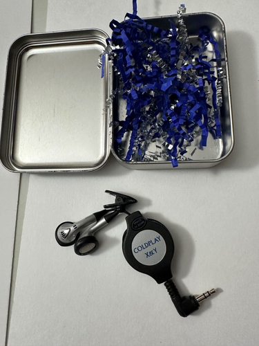 COLDPLAY X & Y Twisted Logic Tour VIP Gift Headphone EARBUDS - 2005! - Picture 3 of 5