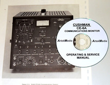 CUSHMAN CE-6A COMM.  MONITOR OSM OPERATING & SERVICE MANUAL