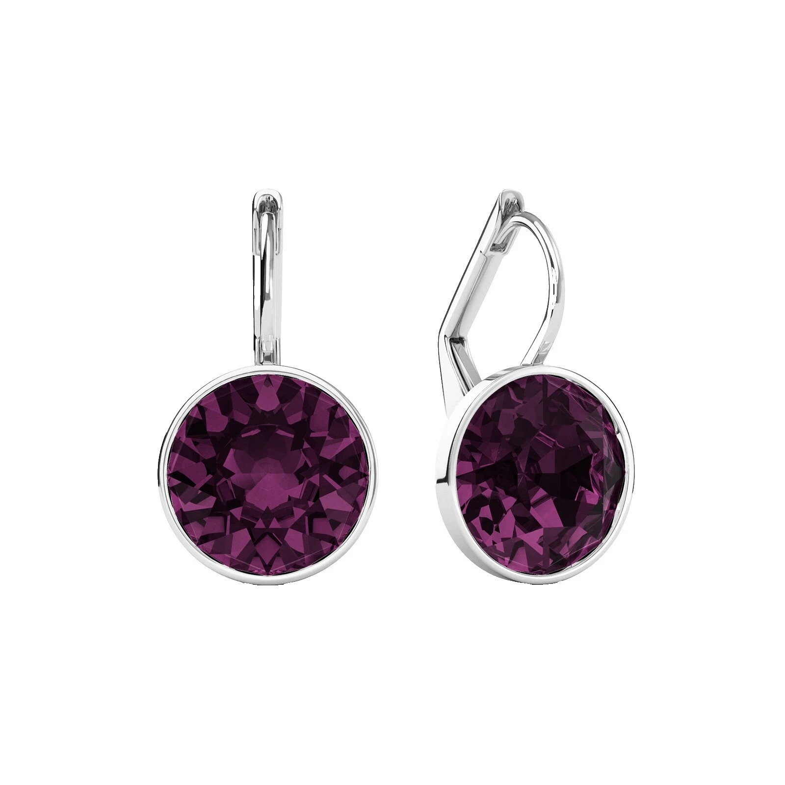 Rhodium Plated Stud Fashion Earrings