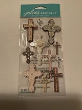 Jolee's Boutique 3-D stickers INSPIRATIONAL CROSSES 93710 Fast FREE Ship! WOW!!!