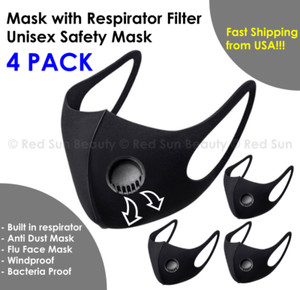 2 Pcs Washable & Reusable Face Masks 3d Fashion Sponge Mask Fast US