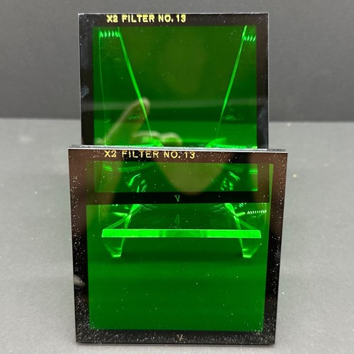 Mint NOS Kodak Wratten B-Glass 3x3 75mm X2 Filter Green #13 Box & Insert - Picture 9 of 10
