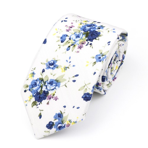 Corbata de negocios clásica pastel floral boda para hombre - Imagen 22 de 30