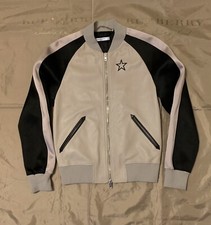 GIVENCHY TWO-TONE LEATHER BOMBER JACKET  Size...