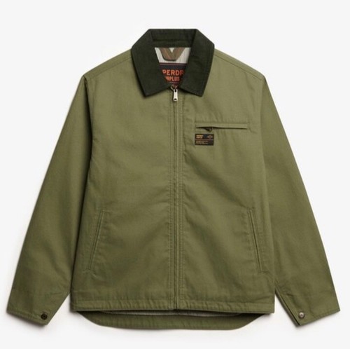Superdry Men's Cord Collar Ranch Jacket Size XL RRP £84.99 - Picture 4 of 7
