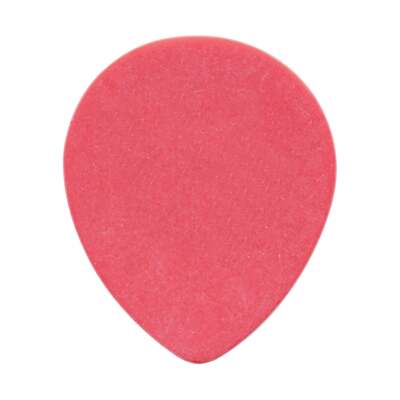 Delrin Red Guitar Pick - 0.50mm Light Gauge Made In USA 347 Large Teardrop Shape