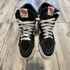 Vans Off The Wall 721454 Hi Top Old Skool Pro Black Skateboard Shoe Men US 6.5