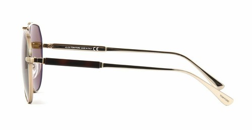 Tom Ford FT 0670 28E Shiny Rose Gold/ Brown Lens Sunglasses 61mm Authentic New - 第 3/5 張圖片