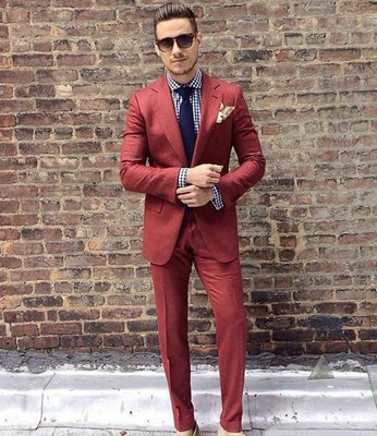 maroon coat pent
