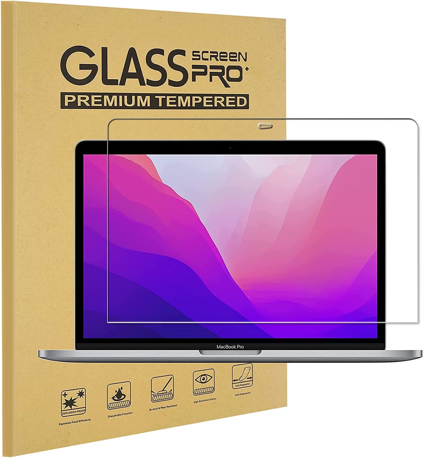For Apple MacBook Air 13 inch A2337 A2179 A1932 Tempered Glass Screen Protector