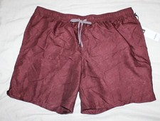 Goodfellow  Co Men's Red Hybrid Swim Trunks XXL NEW