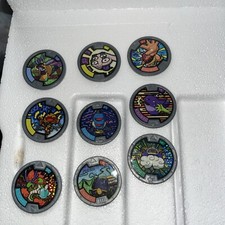 Yokai Yo-Kai Watch Lot of 9 Medals Hasbro Anime NINE Medals Yokai Yo-Kai Medal