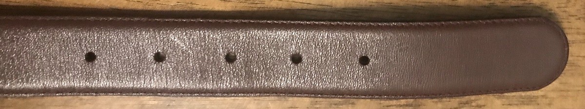 Neil Martin Brown Full Grain Leather Belt Brass Buckle Sz 32  display picture 2