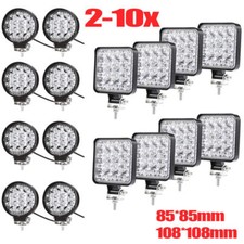 2-10x 48W LED Arbeitsscheinwerfer Offroad Scheinwerfer JEEP Bagger SUV 12V IP67