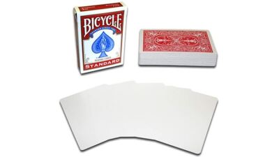 Magnetkarte - Fahrradkarten (2 pro Paket) leeres Gesicht rot von Chazpro - Trick