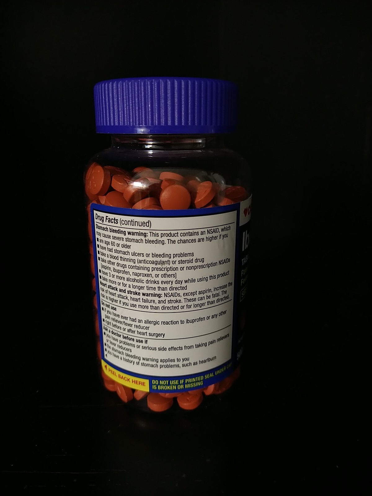 New Bottle Of CVS Health Ibuprofen 200 mg Coated Tablets 500 ct 06/