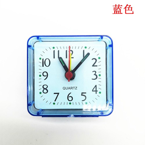 Square Small Alarm Clock Cute Creative Bedroom Office Mini table Clock 4-Colors - Picture 14 of 16