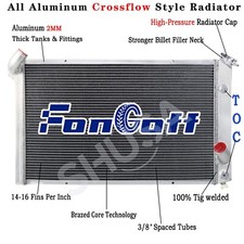 3 Row Aluminum Radiator For 1973-1976 Chevy Corvette C3 V8 5.7L /7.4L New