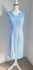 Talbots Scalloped Neck Powder Blue Dress 4