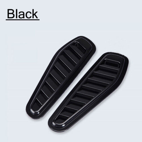 Black Universal Car Decor Air Flow Intake Scoop Bonnet Side Fender Vent Hood + - Bild 1 von 7