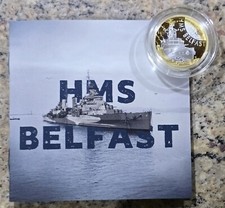 HMS Belfast 2025 Großbritannien £2 Silbermünze PP Limited Edition 3.500