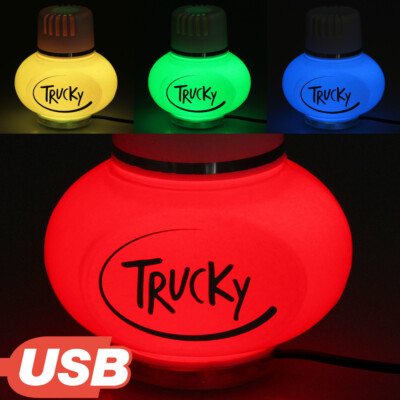 Lufterfrischer Jasmin Duft mit Poppy USB LED Beleuchtung LKW Auto KFZ Bus Deko