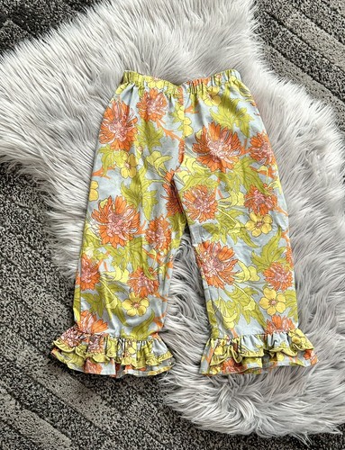 Matilda Jane Kids Girls Sz 6 Fall 2010 Field Trip Samantha Ruffles Floral Pants - Picture 3 of 4