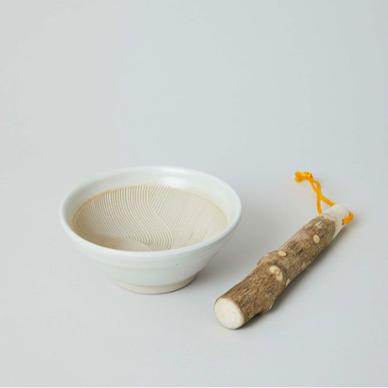 UD - Cesta de mortero Suribachi Tokoname y pimienta japonesa (Sansho) mazo de...