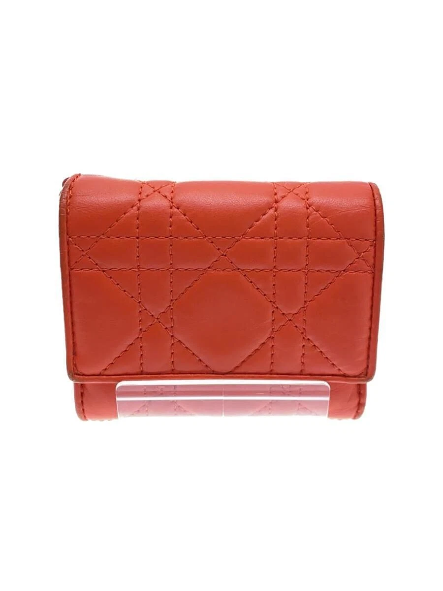 Christian Dior Portefeuille Plié Triple Orange Femme 41 MA 0212 Occasion