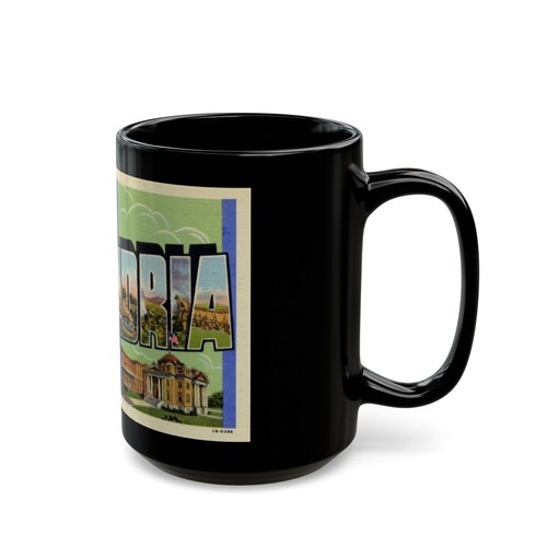 Grüße aus Alexandria Louisiana (Grußpostkarten) schwarze Kaffeetasse - Bild 3 von 9
