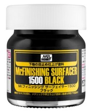 Mr Hobby Mr Finishing Surfacer 1500 Black Primer 40ml Glass Bottle - SF-288