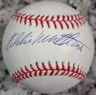 Eddie Mathews Signed Rawlings National League Baseball Coleman RONLB PSA COA