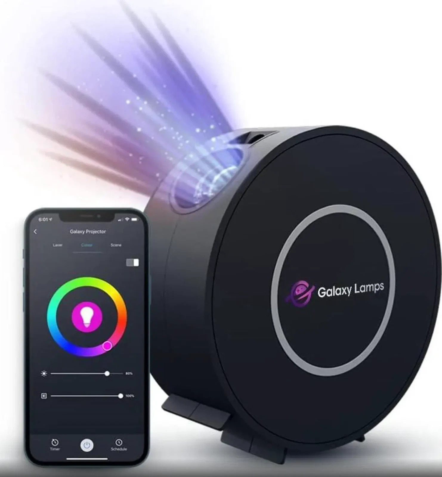 The Authentic  Galaxy Projector 2.0 (Green Stars) | LED Nebula Projector | Star