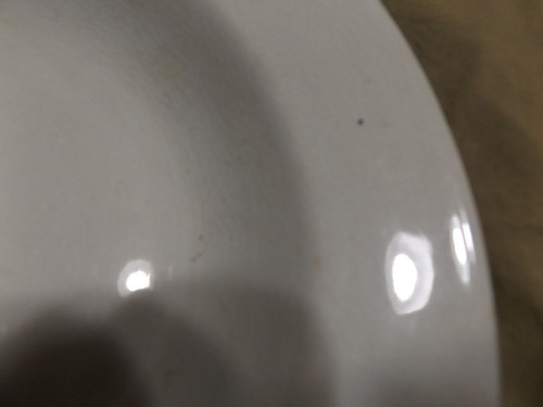 Antique ça 1900 White Ironstone Bowl WEDGWOOD CO ROYALSTON CHINA 9 5/8" - Picture 2 of 6
