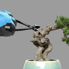 Kanesin LEONTOOL Two Piece Bonsai Knot Cutter Set Round Blade and Forked Branch