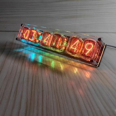 IN12 Nixie Tube Clock Nixieröhren Röhren Jahrgang Retro Tischuhr Bausatzl194