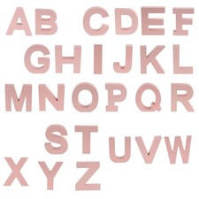 26 Letter A-Z Pink Wooden Marquee Letter Alphabet Name Sign