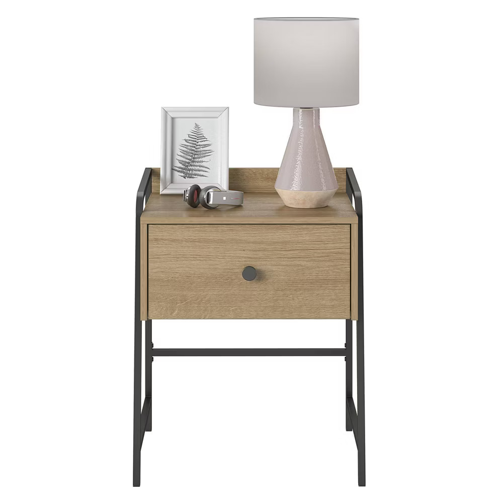 Bushwick Nightstand with Drawer Natural - Novogratz 14290₽