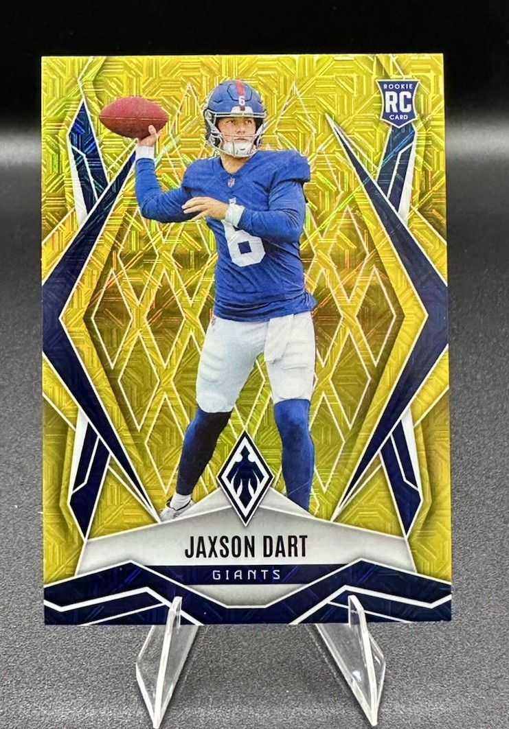 2025 Phoenix Jaxson Dart Yellow Rookie RC Mojo /35  Card # 200