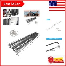 264mm 14G Stainless Steel Bicycle Spokes with Brass Nipples for Versatile Biking